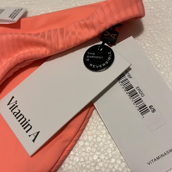 Any 3/$127 - Vitamin A Kaya Red Rib Bikini Bottoms - Picture 15 of 15